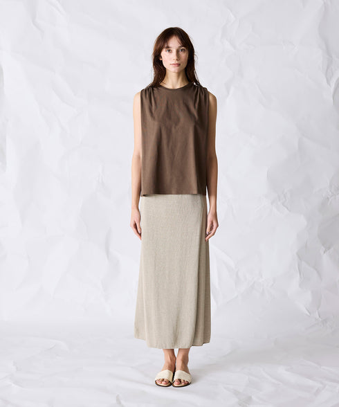 natural dye mint jersey sleeveless top