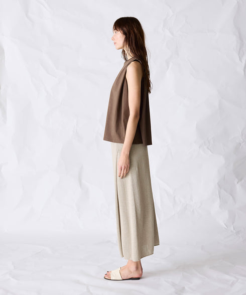 natural dye mint jersey sleeveless top