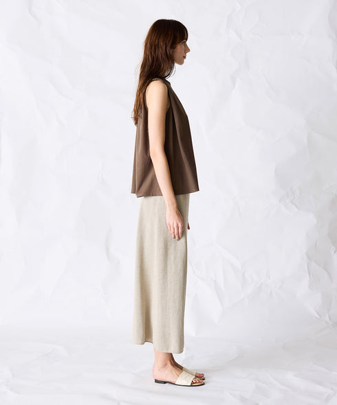 natural dye mint jersey sleeveless top