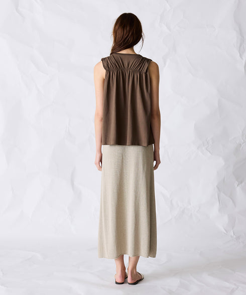 natural dye mint jersey sleeveless top