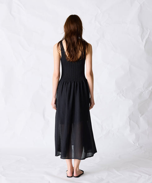 paper rib knit dress