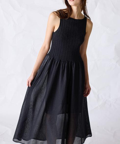 paper rib knit dress