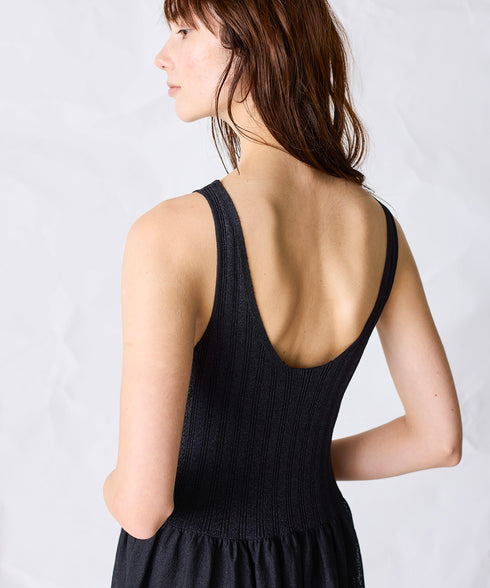 paper rib knit dress
