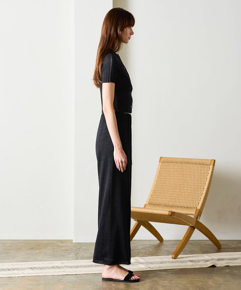 paper rib knit 2way top