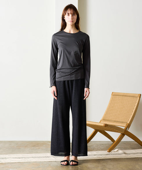 organic cotton jersey long sleeve tee