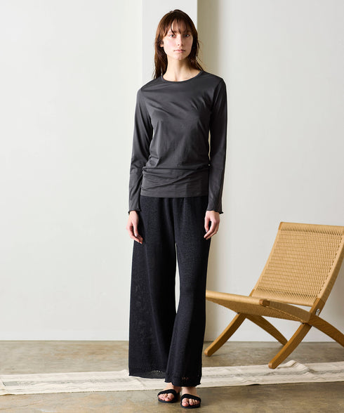 organic cotton jersey long sleeve tee