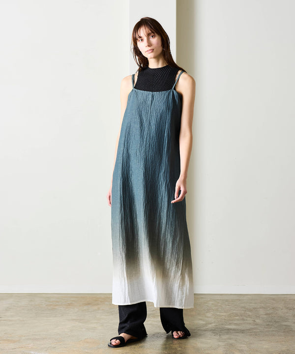 natural dye seersucker camisole dress