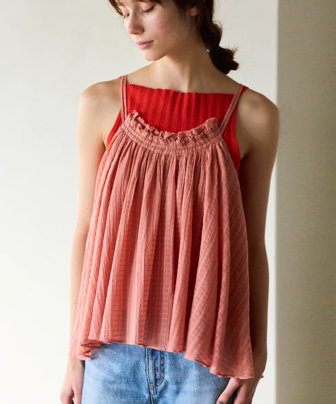 paper rib knit camisole