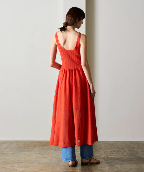 paper rib knit dress