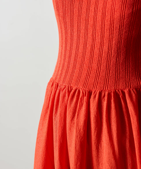 paper rib knit dress