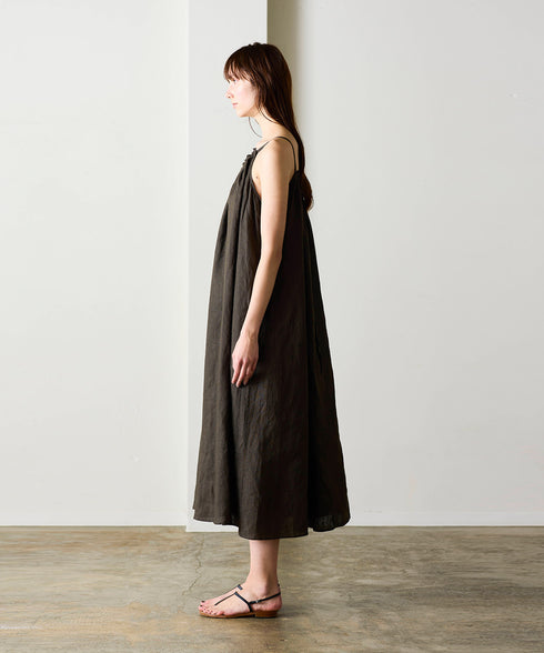 natural dye linen camisole dress