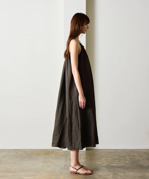natural dye linen camisole dress