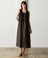 natural dye linen camisole dress