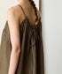 natural dye linen camisole dress