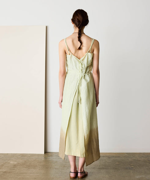 natural dye seersucker camisole dress