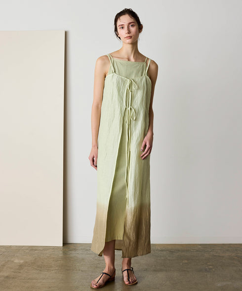 natural dye silk nep camisole dress