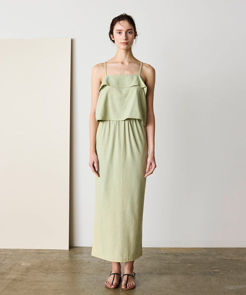 natural dye silk nep skirt
