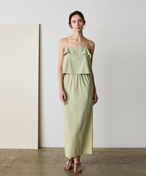 natural dye silk nep skirt
