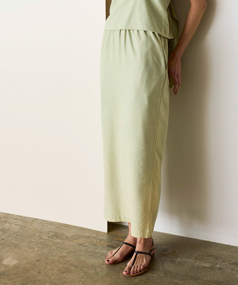 natural dye silk nep skirt