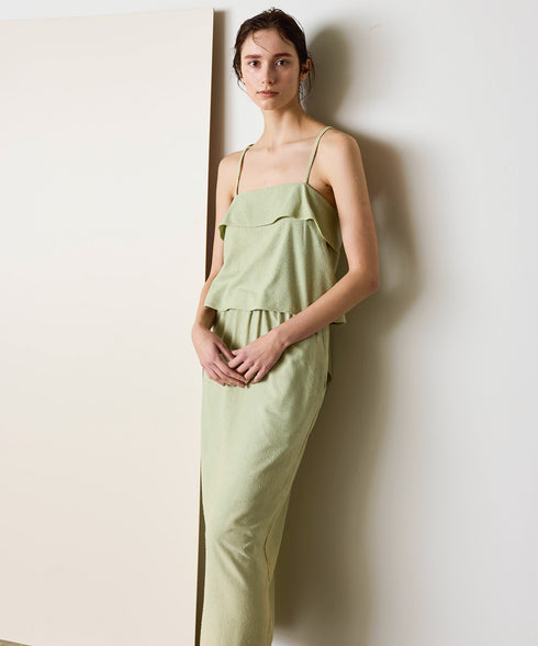 natural dye silk nep wrap camisole