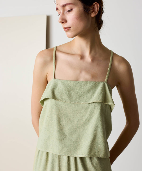 natural dye silk nep wrap camisole