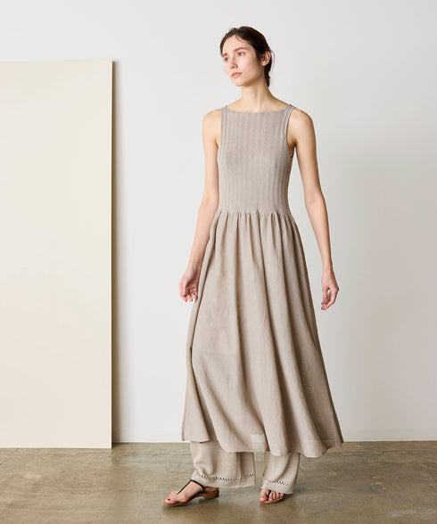 paper rib knit dress