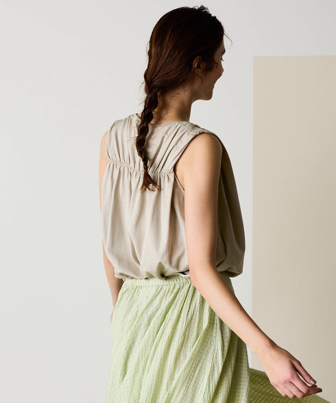 natural dye mint jersey sleeveless top