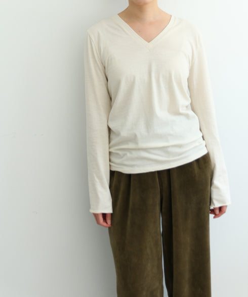 【coming soon】COTTON CASHMERE V-NECK T
