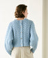 wool nep cable cardigan