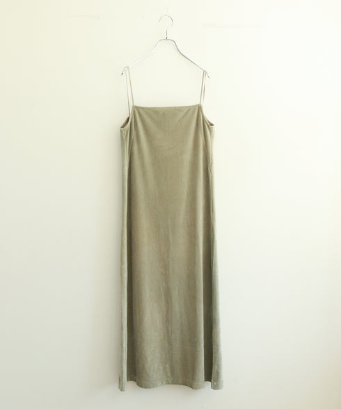 cotton velour camisole dress