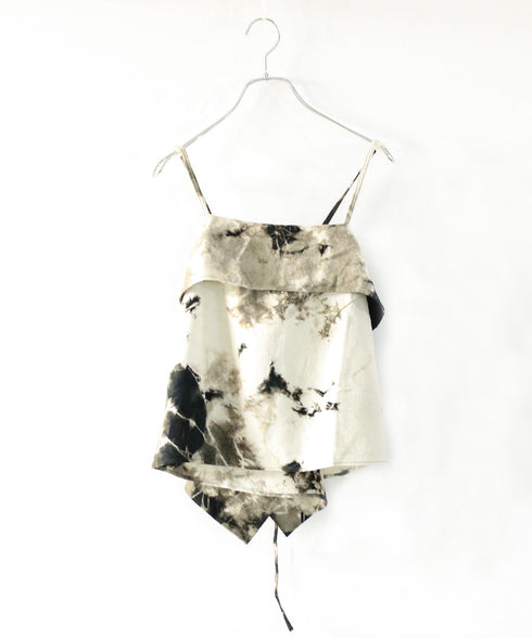 natural dye silk nep wrap camisole