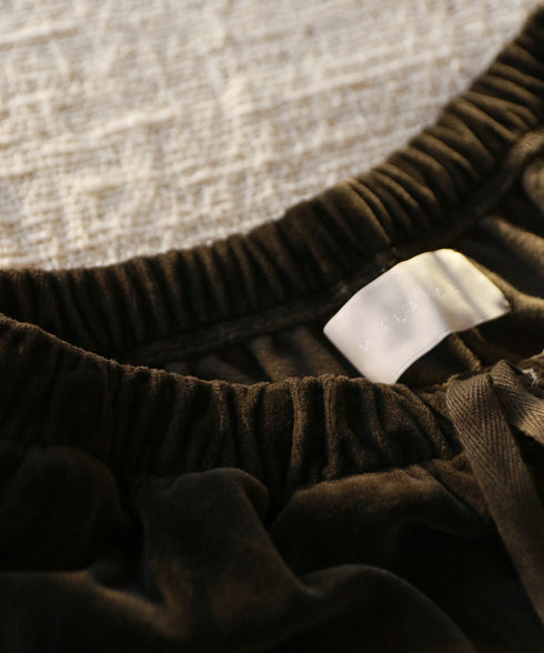 【RE:COLOR】cotton velour wide pants