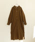 【RE:COLOR】hemp lyocell high neck shirt dress