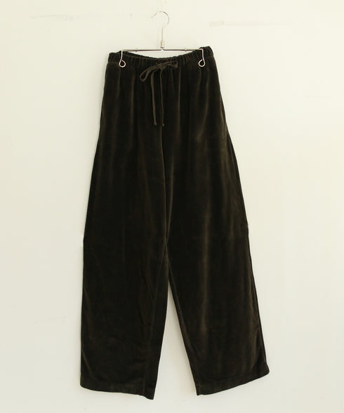 【RE:COLOR】cotton velour wide pants