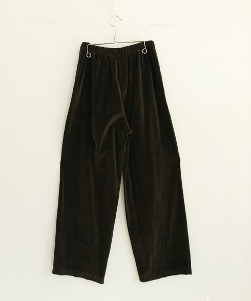 【RE:COLOR】cotton velour wide pants