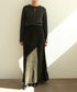 【RE:COLOR】cotton velour long skirt