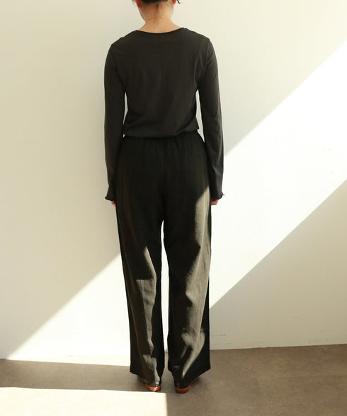 【RE:COLOR】hemp lyocell wide pants