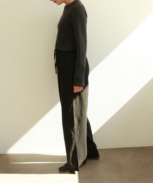【RE:COLOR】hemp lyocell wide pants