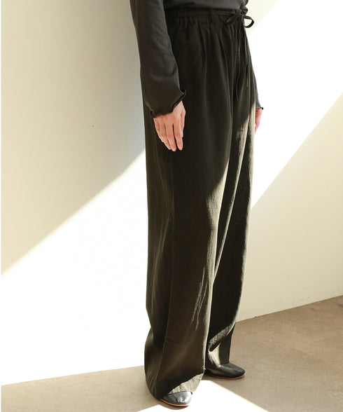 【RE:COLOR】hemp lyocell wide pants