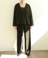 【RE:COLOR】cotton velour wide pants