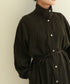 【RE:COLOR】hemp lyocell high neck shirt dress
