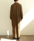 【RE:COLOR】hemp lyocell high neck shirt dress