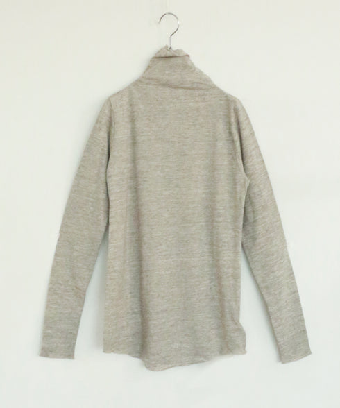 cotton cashmere high neck T