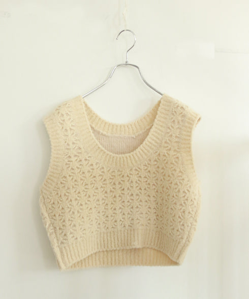 crochet double knit vest