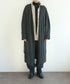boiled wool long cardigan