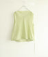 natural dye sheer cotton check draped top