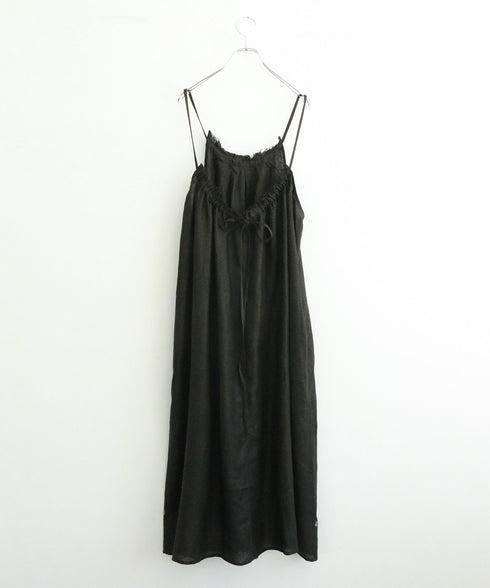 natural dye linen camisole dress