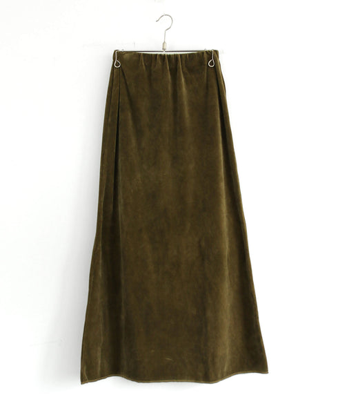 【coming soon】COTTON VELOUR LONG SKIRT