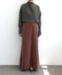 【coming soon】COTTON VELOUR LONG SKIRT