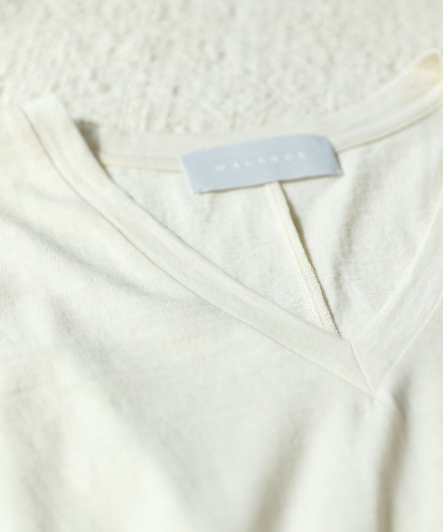【coming soon】COTTON CASHMERE V-NECK T
